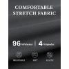 image:imageWide Leg Dress Pants for Women Pull on Elastic Stretchy Work Pants High Waisted Casual Slacks with PocketsDark Grey