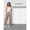image:imageWide Leg Dress Pants for Women Pull on Elastic Stretchy Work Pants High Waisted Casual Slacks with PocketsLight Coffee