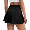image:imageSkorts for Woman Tennis Skirt with Pockets Shorts Golf Skort High Waisted Athletic Skirts Workout PickleballBlack