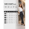image:imageDLOODA Wide Leg Dress Pants for Women High Wasited Stretchy Work Pants Business Casual Outfits Slacks Trousers with PocketsDark Grey