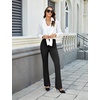 image:imageDLOODA Womens Bootcut Dress Pants Business Casual Work Pants with Pockets High Waist Stretchy Trousers Pull On Office SlacksBlack