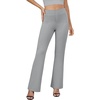 image:imageDLOODA Womens Bootcut Dress Pants Business Casual Work Pants with Pockets High Waist Stretchy Trousers Pull On Office SlacksGrey