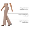 image:imageDLOODA Womens Bootcut Dress Pants Business Casual Work Pants with Pockets High Waist Stretchy Trousers Pull On Office SlacksLight Coffee