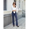 image:imageDLOODA Womens Bootcut Dress Pants Business Casual Work Pants with Pockets High Waist Stretchy Trousers Pull On Office SlacksNavy Blue