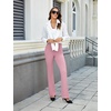 image:imageDLOODA Womens Bootcut Dress Pants Business Casual Work Pants with Pockets High Waist Stretchy Trousers Pull On Office SlacksPink