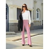 image:imageDLOODA Womens Bootcut Dress Pants Business Casual Work Pants with Pockets High Waist Stretchy Trousers Pull On Office SlacksPink