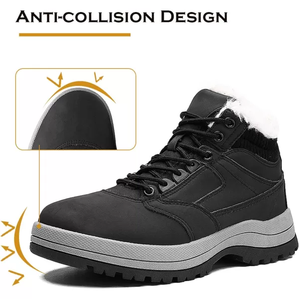 visionreast Men Womens Winter Snow Boots High Top Outdoor Hiking Booties Non Slip Warm Fur Lined Shoes