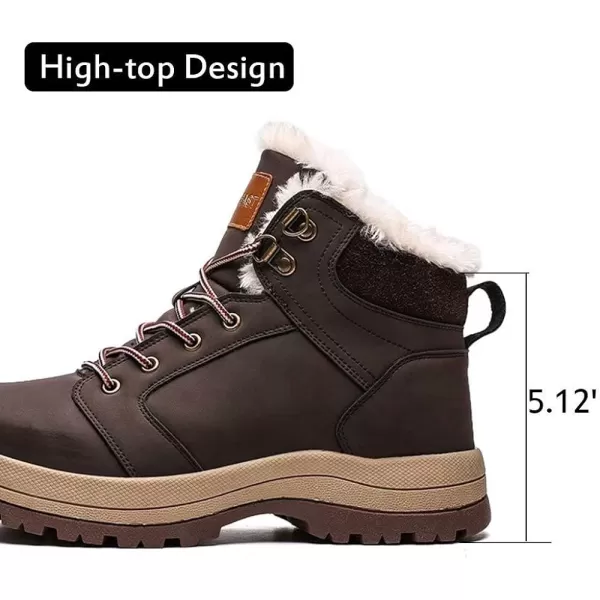 visionreast Men Womens Winter Snow Boots Insulated Outdoor Hiking Shoes Fur Lined Warm Boots