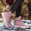 imagevisionreast Men Womens Winter Snow Boots Insulated Outdoor Hiking Shoes Fur Lined Warm BootsPink