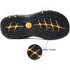 imageVISIONREAST Mens Leather Sandals  Outdoor Hiking ampamp Waterproof Athletic Sports Sandals  Fisherman Beach Shoes with Closed ToeAdark Brown