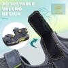imageVISIONREAST Mens Leather Sandals  Outdoor Hiking ampamp Waterproof Athletic Sports Sandals  Fisherman Beach Shoes with Closed ToeFblue