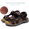 imagevisionreast Mens Athletic Sandals Open Toe Hiking Outdoor Nonslip Sandals Air Cushion Sport Casual Beach SandalsAred Brown
