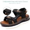 imagevisionreast Mens Athletic Sandals Open Toe Hiking Outdoor Nonslip Sandals Air Cushion Sport Casual Beach SandalsBblack