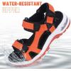 imagevisionreast Mens Athletic Sandals Open Toe Hiking Outdoor Nonslip Sandals Air Cushion Sport Casual Beach SandalsNorange and Black