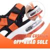 imagevisionreast Mens Athletic Sandals Open Toe Hiking Outdoor Nonslip Sandals Air Cushion Sport Casual Beach SandalsNorange and Black