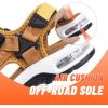 imagevisionreast Mens Athletic Sandals Open Toe Hiking Outdoor Nonslip Sandals Air Cushion Sport Casual Beach SandalsObrown and Yellow