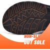 imagevisionreast Mens Athletic Sandals Open Toe Hiking Outdoor Nonslip Sandals Air Cushion Sport Casual Beach SandalsObrown and Yellow