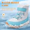 imagevisionreast Women Warm Winter Snow Boots Waterproof Outdoor Fleece Fur Lined Shoes Non Slip Hiking Sneaker Booties