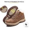 image:imageMen Womens Winter Snow Boots Outdoor Hiking Booties Non Slip Warm Fur Lined Shoes