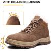image:imageMen Womens Winter Snow Boots Outdoor Hiking Booties Non Slip Warm Fur Lined Shoes