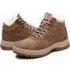 image:imageMen Womens Winter Snow Boots Outdoor Hiking Booties Non Slip Warm Fur Lined Shoes