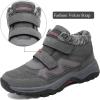image:imagevisionreast Men Womens Winter Snow Boots Fur Lined Warm Walking Sneaker NonSlip Ankle Booties Lightweight Outdoor Hiking Shoes