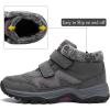 image:imagevisionreast Men Womens Winter Snow Boots Fur Lined Warm Walking Sneaker NonSlip Ankle Booties Lightweight Outdoor Hiking Shoes