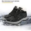image:imagevisionreast Men Womens Winter Snow Boots High Top Outdoor Hiking Booties Non Slip Warm Fur Lined Shoes