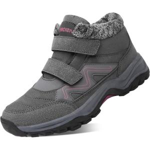 image:imagevisionreast Men Womens Winter Snow Boots Fur Lined Warm Walking Sneaker NonSlip Ankle Booties Lightweight Outdoor Hiking Shoes