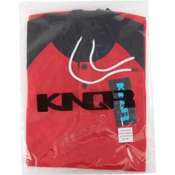 imageKNQR Mens Casual Raglan 34 Sleeve Vintage Active Sports Running Baseball Henley Hoodie T ShirtsHeather CharcoalRusty