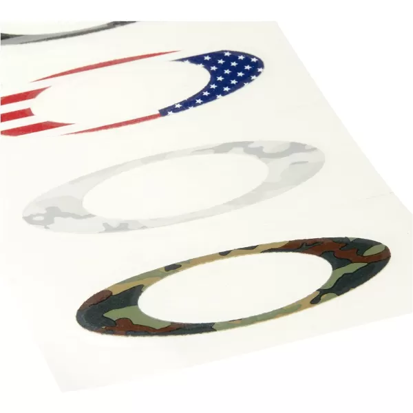 imageOakley 211006001 UnisexAdult Sticker Pack Small USA Flagcamo Replacement Lenses USA 0 mmOakley 211006001 UnisexAdult Sticker Pack Small USA Flagcamo Replacement Lenses USA 0 mm