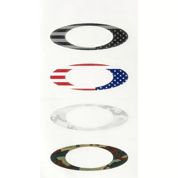imageOakley 211006001 UnisexAdult Sticker Pack Small USA Flagcamo Replacement Lenses USA 0 mmOakley 211006001 UnisexAdult Sticker Pack Small USA Flagcamo Replacement Lenses USA 0 mm