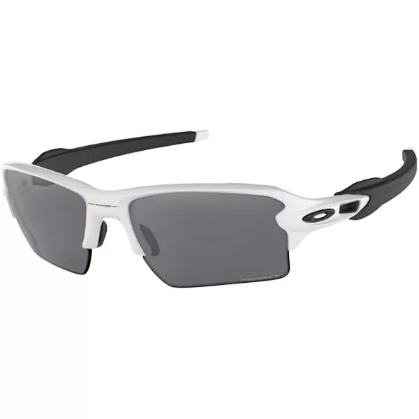 imageOakley Flak 20 XL OO9188 Sunglasses For Men BUNDLE Leash Designer iWear Care KitPolished White Black TempleBlack Prizm Polarized