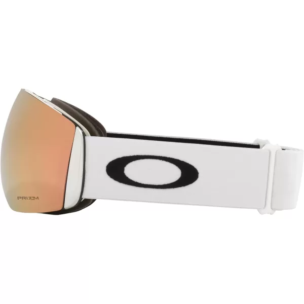 imageOakley Flight Deck L Snow GoggleMatte White StrapPrizm Rose Gold Iridium Lens