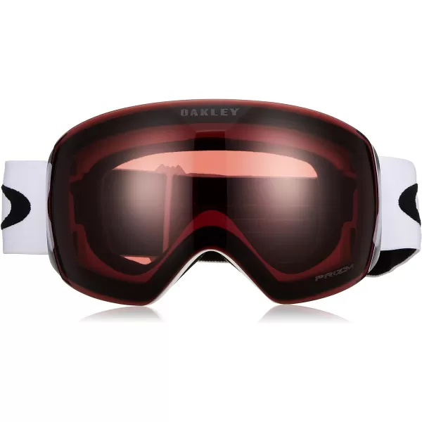 imageOakley Flight Deck L Snow GoggleMatte White StrapPrizm Snow Garnet Lens