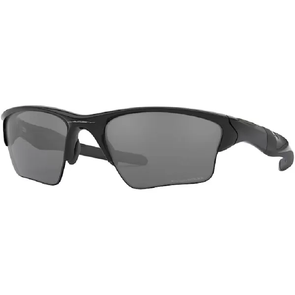 imageOakley Half Jacket 20 XL OO9154 Sunglasses For Men BUNDLE Leash Designer iWear Care KitPolished BlackBlack Iridium Polarized
