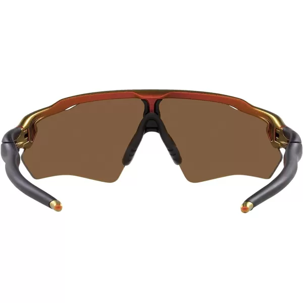 imageOakley Kids Oj9001 Radar Ev Xs Path Rectangular SunglassesMatte RedGold ColorshiftPrizm Bronze