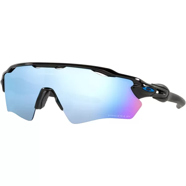 imageOakley Kids Oj9001 Radar Ev Xs Path Rectangular SunglassesPolished BlackPrizm Deep Water Polarized