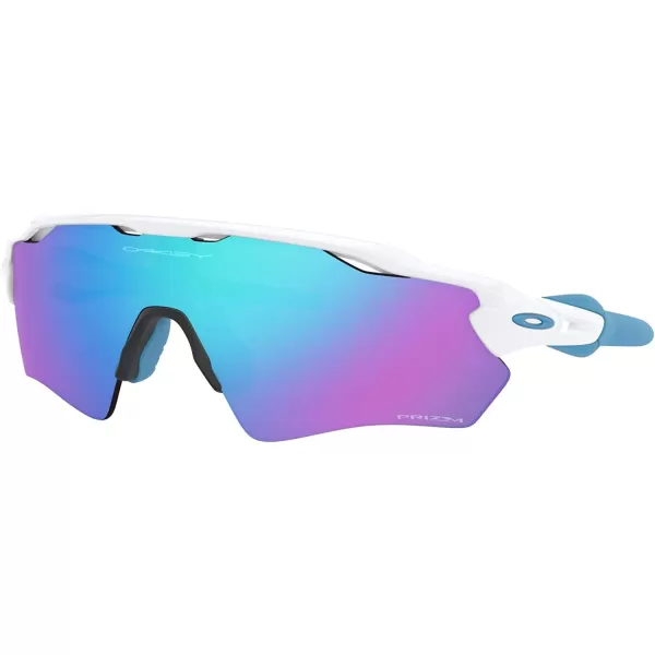 imageOakley Kids Oj9001 Radar Ev Xs Path Rectangular SunglassesPolished WhitePrizm Sapphire