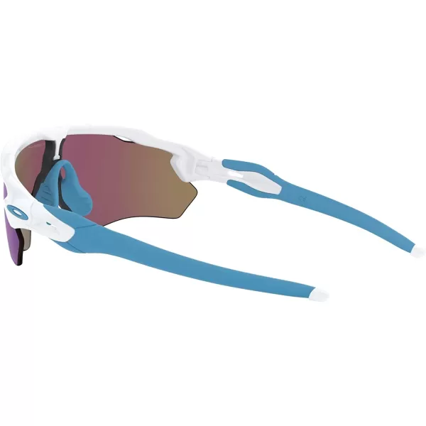 imageOakley Kids Oj9001 Radar Ev Xs Path Rectangular SunglassesPolished WhitePrizm Sapphire