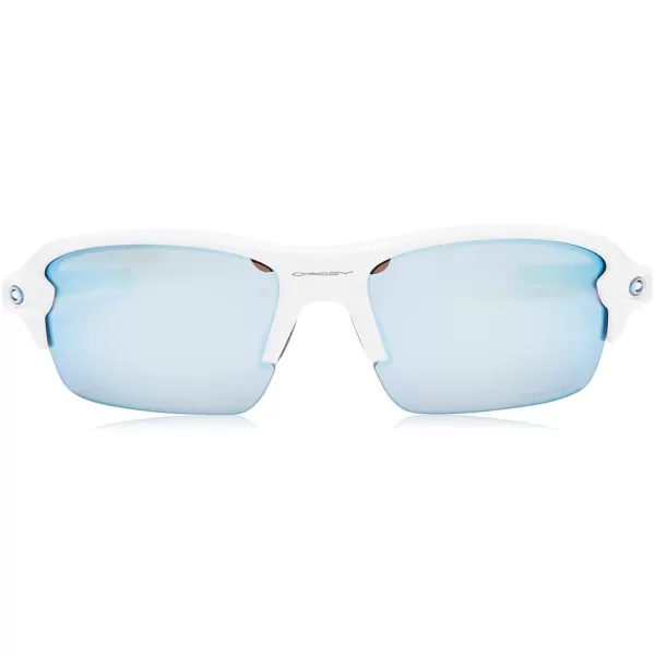 imageOakley Kids Oj9005 Flak Xs Rectangular SunglassesPolished WhitePrizm Deep Water Polarized