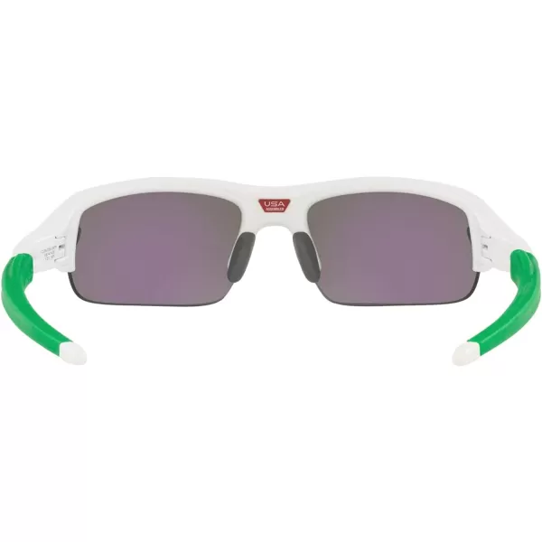 imageOakley Kids Oj9008 Flak XXS Square SunglassesMatte WhitePrizm Jade