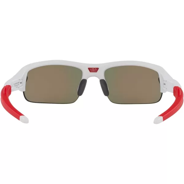 imageOakley Kids Oj9008 Flak XXS Square SunglassesMatte WhitePrizm Ruby