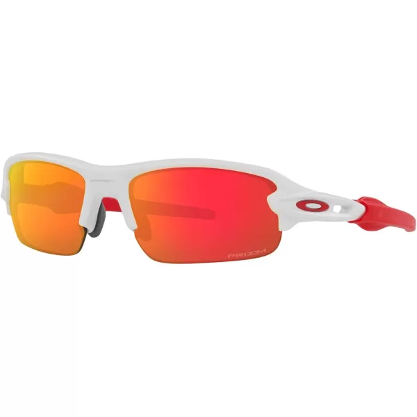 imageOakley Kids Oj9008 Flak XXS Square SunglassesMatte WhitePrizm Ruby