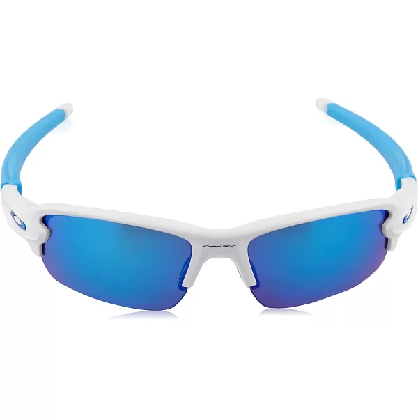 imageOakley Kids Oj9008 Flak XXS Square SunglassesPolished WhitePrizm Sapphire