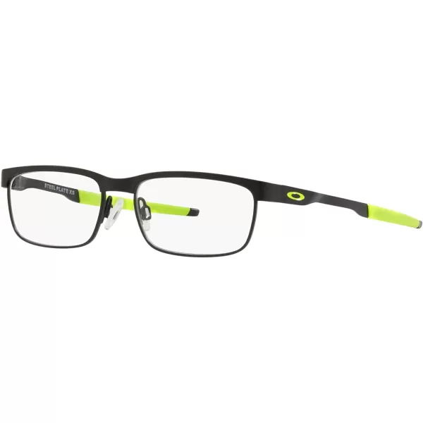 imageOakley Kids Oy3002 Steel Plate Xs Rectangular Prescription Eyewear FramesSatin Black on GreenDemo Lens