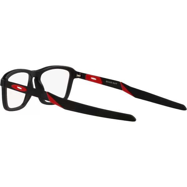 imageOakley Kids Oy8023 Quad Out Rectangular Prescription Eyewear FramesSatin BlackDemo Lens