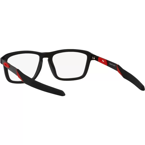 imageOakley Kids Oy8023 Quad Out Rectangular Prescription Eyewear FramesSatin BlackDemo Lens