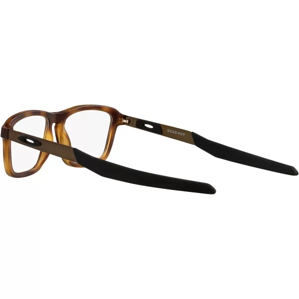imageOakley Kids Oy8023 Quad Out Rectangular Prescription Eyewear FramesSatin Brown TortoiseDemo Lens