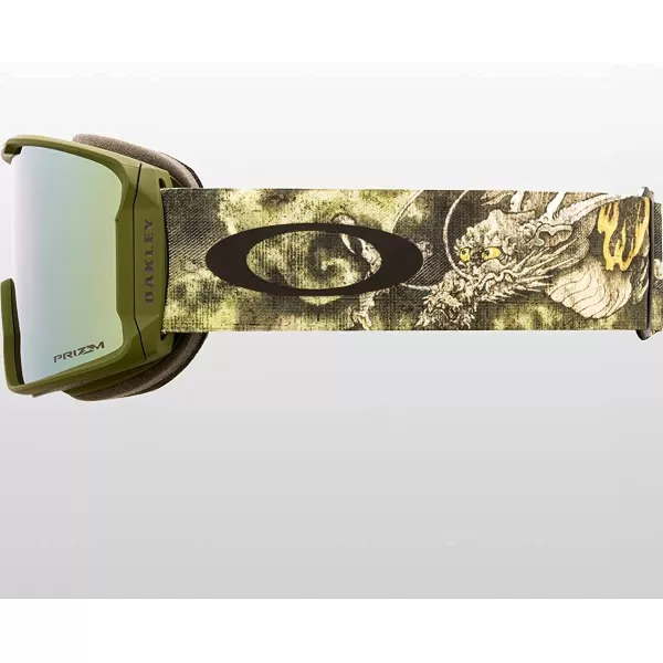 imageOakley Line Miner Snow Goggle LargeSized FitGreen Priz Snow Sage Gold